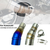 REALZION motocikl Slip-On sustav Adapter ispušne cijevi srednje veze za Kawasaki Z250 Ninja 250 300 Ninja250 Ninja300 2013-2016