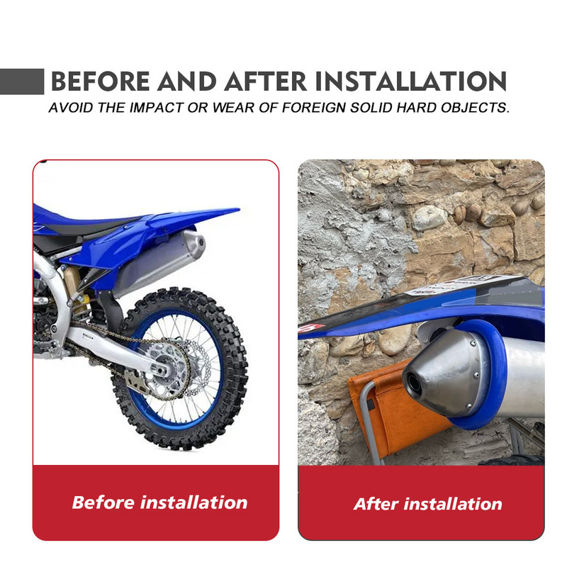 Univerzálny ochranný kryt tlmiča výfuku pre motocykel Dirt Pit Bike, 4 farby