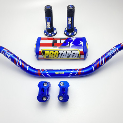 Motorkerékpár 1-1/8"-os 28 mm-es kormányrúd fogantyú Kézzsírrúd-párnák markolat bilincstartó a PRO KTM-hez EXC SX XC CRF CRF230F YZF250 WR KLX RMZ