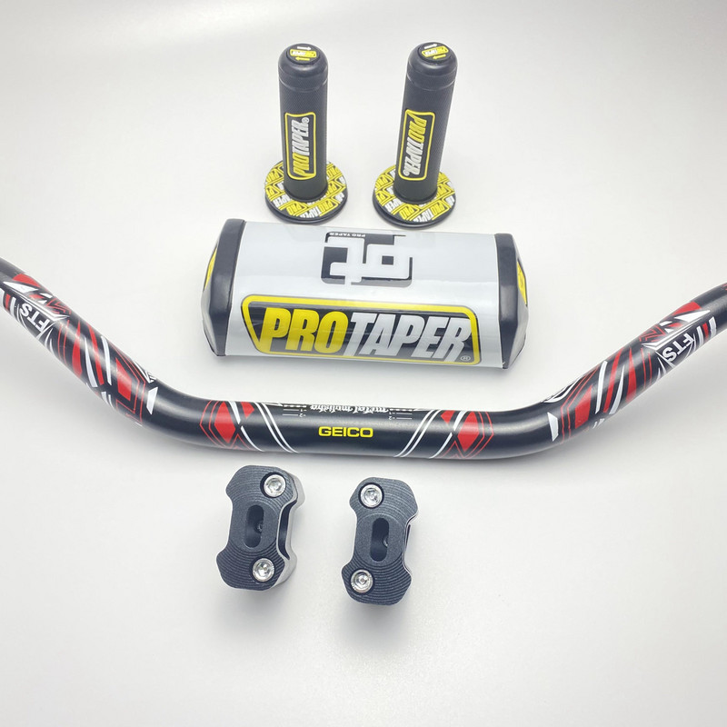 Motorkerékpár 1-1/8"-os 28 mm-es kormányrúd fogantyú Kézzsírrúd-párnák markolat bilincstartó a PRO KTM-hez EXC SX XC CRF CRF230F YZF250 WR KLX RMZ