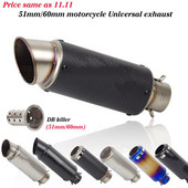 Doprava zdarma 51mm/60mm výfuk pre motocykle s tlmičom DB Killer Escape s uhlíkovými tlmičmi výfuku pre Z900 PCX125