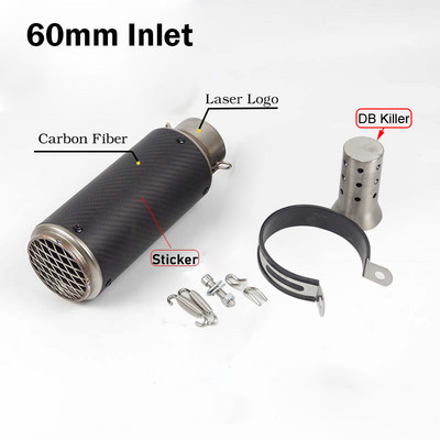 Doprava zdarma 51mm/60mm výfuk pre motocykle s tlmičom DB Killer Escape s uhlíkovými tlmičmi výfuku pre Z900 PCX125