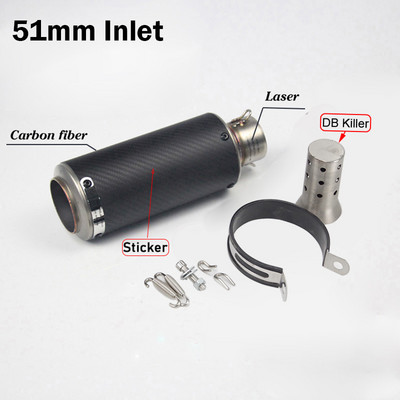Doprava zdarma 51mm/60mm výfuk pre motocykle s tlmičom DB Killer Escape s uhlíkovými tlmičmi výfuku pre Z900 PCX125