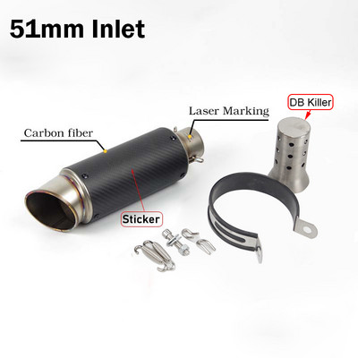 Doprava zdarma 51mm/60mm výfuk pre motocykle s tlmičom DB Killer Escape s uhlíkovými tlmičmi výfuku pre Z900 PCX125