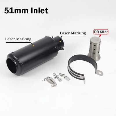 Doprava zdarma 51mm/60mm výfuk pre motocykle s tlmičom DB Killer Escape s uhlíkovými tlmičmi výfuku pre Z900 PCX125