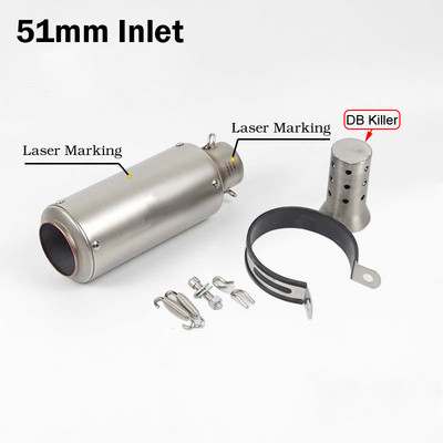 Doprava zdarma 51mm/60mm výfuk pre motocykle s tlmičom DB Killer Escape s uhlíkovými tlmičmi výfuku pre Z900 PCX125