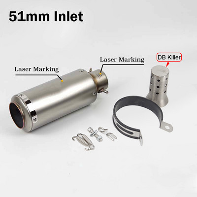 Doprava zdarma 51mm/60mm výfuk pre motocykle s tlmičom DB Killer Escape s uhlíkovými tlmičmi výfuku pre Z900 PCX125