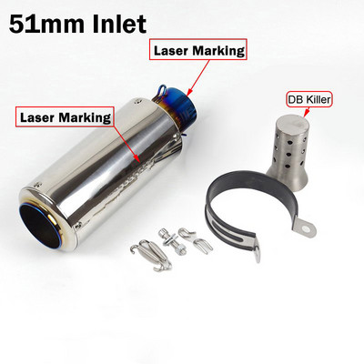 Doprava zdarma 51mm/60mm výfuk pre motocykle s tlmičom DB Killer Escape s uhlíkovými tlmičmi výfuku pre Z900 PCX125