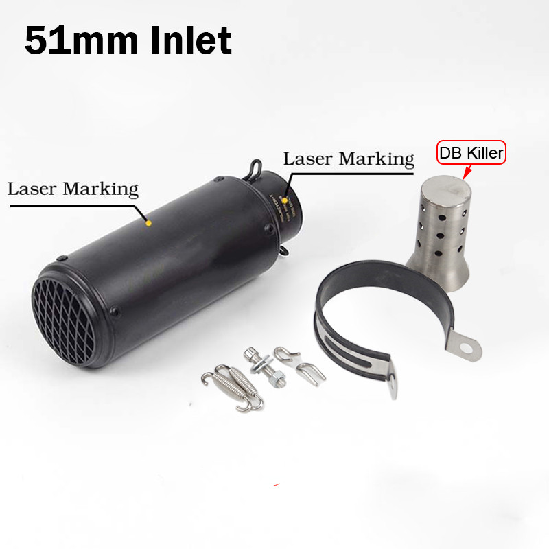 Doprava zdarma 51mm/60mm výfuk pre motocykle s tlmičom DB Killer Escape s uhlíkovými tlmičmi výfuku pre Z900 PCX125