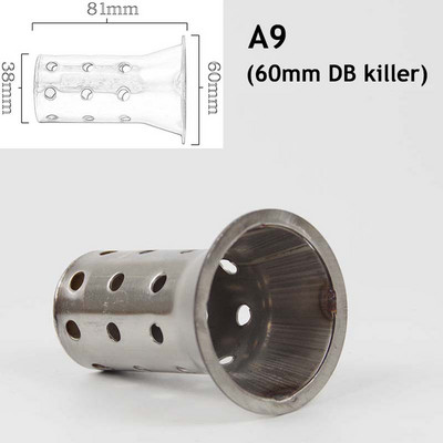 Besplatna dostava Prigušivač ispušne cijevi DB killer Katalizator Ispušni lonac motocikla Prigušivač buke Eliminator zvuka 51 mm 60 mm