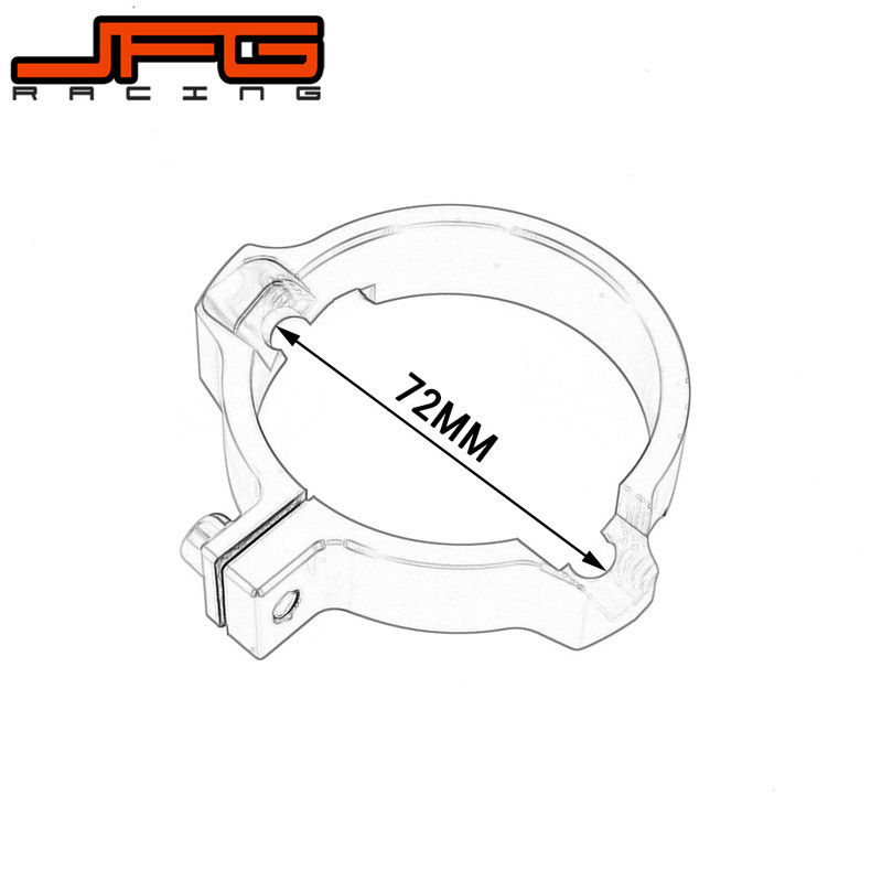 CNC ispušni štitnik motocikla, obujmica i prirubnice cijevi za KTM EXC XC XCW SX XC-W Six Days TPI 250 300 2017-2021