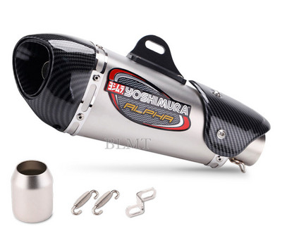 Univerzálny 51mm motocykel Yoshimura výfukový tlmič výfuku z nehrdzavejúcej ocele GP Scooter motocyklové potrubie pre GSXS750 R1 R3 R6 MT07