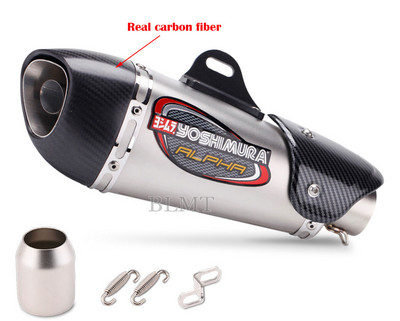 Univerzálny 51mm motocykel Yoshimura výfukový tlmič výfuku z nehrdzavejúcej ocele GP Scooter motocyklové potrubie pre GSXS750 R1 R3 R6 MT07