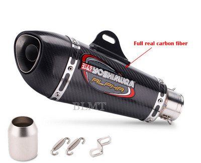 Univerzálny 51mm motocykel Yoshimura výfukový tlmič výfuku z nehrdzavejúcej ocele GP Scooter motocyklové potrubie pre GSXS750 R1 R3 R6 MT07