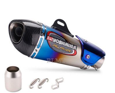 Univerzálny 51mm motocykel Yoshimura výfukový tlmič výfuku z nehrdzavejúcej ocele GP Scooter motocyklové potrubie pre GSXS750 R1 R3 R6 MT07