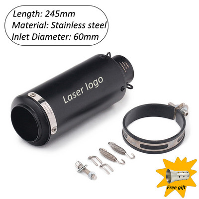 Motorkerékpár felcsúsztatható kipufogócső DB Killer Escape Moto univerzális 51mm 60mm hangtompítóval Honda Yamaha Suzuki Kawasaki Benellihez