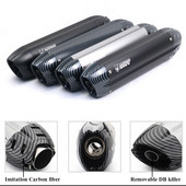 Bal és jobb oldali univerzális motorkerékpár kipufogó kipufogócső Escape moto mivv hangtompító cbr250 cb1000r er6n sv650 Z750 Z1000-hez