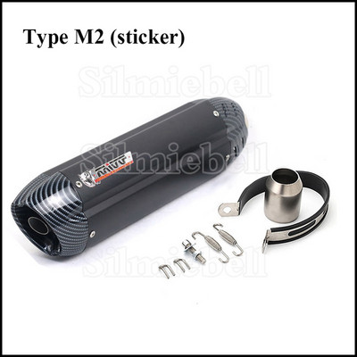 Bal és jobb oldali univerzális motorkerékpár kipufogó kipufogócső Escape moto mivv hangtompító cbr250 cb1000r er6n sv650 Z750 Z1000-hez