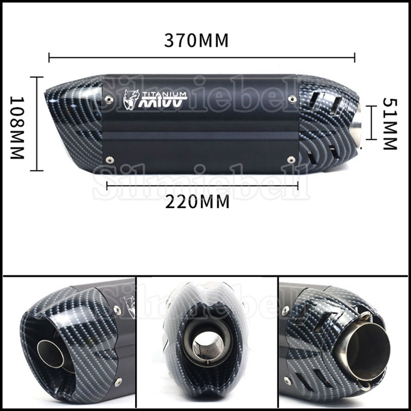 Bal és jobb oldali univerzális motorkerékpár kipufogó kipufogócső Escape moto mivv hangtompító cbr250 cb1000r er6n sv650 Z750 Z1000-hez