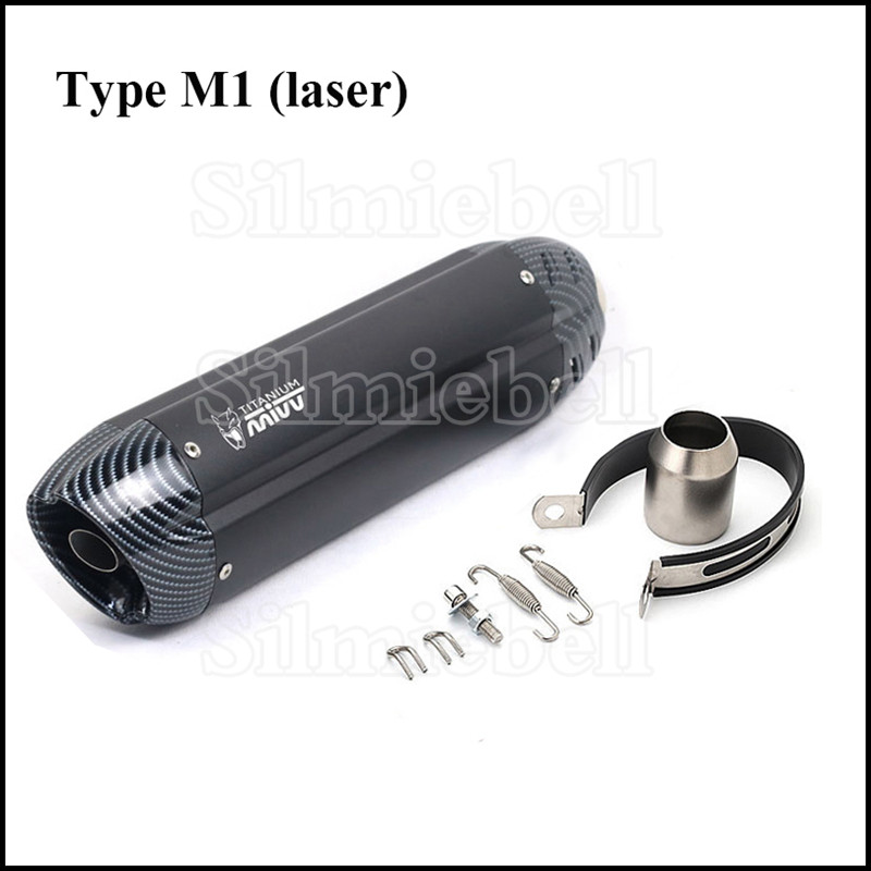 Bal és jobb oldali univerzális motorkerékpár kipufogó kipufogócső Escape moto mivv hangtompító cbr250 cb1000r er6n sv650 Z750 Z1000-hez