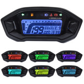 Nou Universal Motocicletă LCD Digital 13000rpm Vitezometru Iluminare din spate Vehicul cu Motor pentru 2-4 Cilindri Odometru 7 Culori Ajustare