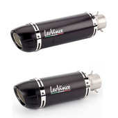 E-Mark Universal Motocicletă Fibră de Carbon Real Slip On Țeava de eșapament Toba de eșapament Escape pentru LeoVince Cele mai multe motociclete Logo Laser Color