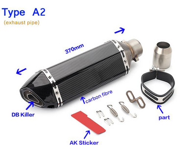 51MM Univerzálny tlmič výfuku pre motocykel, pretekársky Escape, výfuk AK, motocykel, pre Yamaha R15 Tmax 500 FZ6 CB400 ER6N CB650