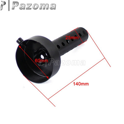 Negru argintiu Toba de eșapament pentru motocicleta Inserție Deflector DB Killer Amortizor reglabil Eliminator de zgomot 35/42/45/48/60mm