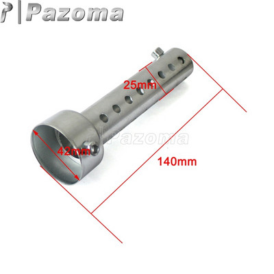 Negru argintiu Toba de eșapament pentru motocicleta Inserție Deflector DB Killer Amortizor reglabil Eliminator de zgomot 35/42/45/48/60mm