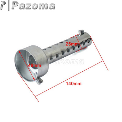 Negru argintiu Toba de eșapament pentru motocicleta Inserție Deflector DB Killer Amortizor reglabil Eliminator de zgomot 35/42/45/48/60mm