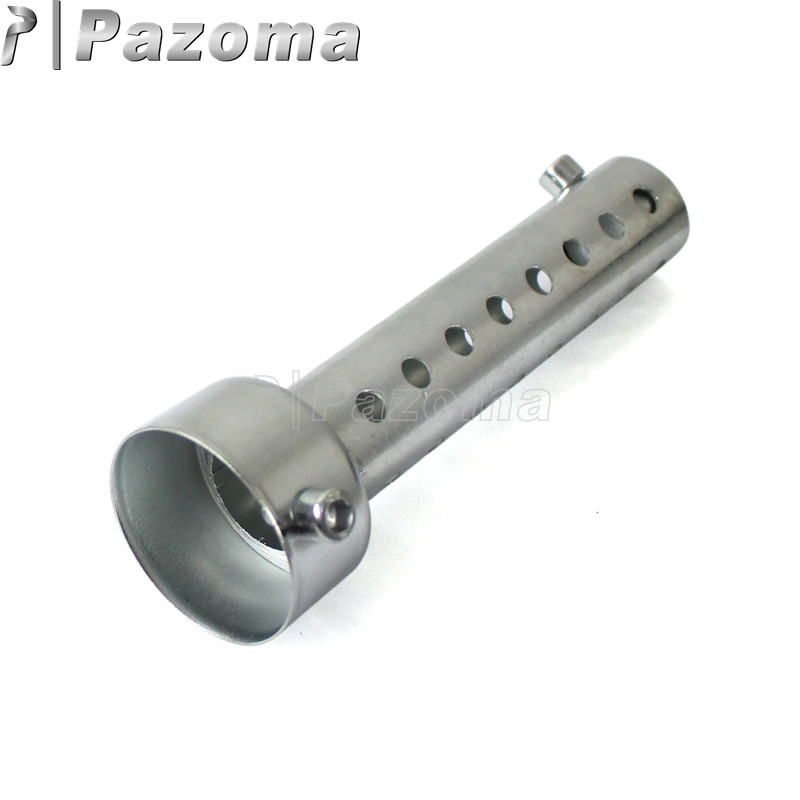 Negru argintiu Toba de eșapament pentru motocicleta Inserție Deflector DB Killer Amortizor reglabil Eliminator de zgomot 35/42/45/48/60mm