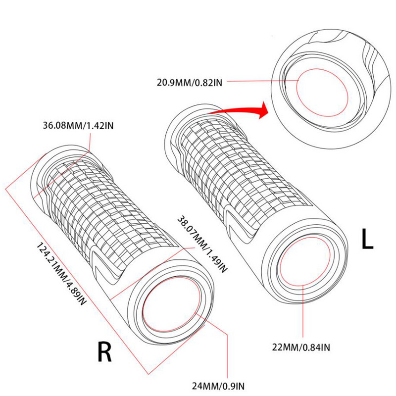 Riadidlá pre motocykel 7/8''22mm, rukoväť na riadidlá pre motocykel, koncovky pre BMW K1200R K1200 RK 1200 R, všetky roky