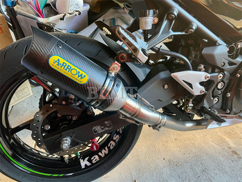 51 мм универсален мотоциклет от въглеродни влакна Arrow ауспух, модифициран ауспух с DB Killer за Z900 MT07 R3 R25 MT09 Z400