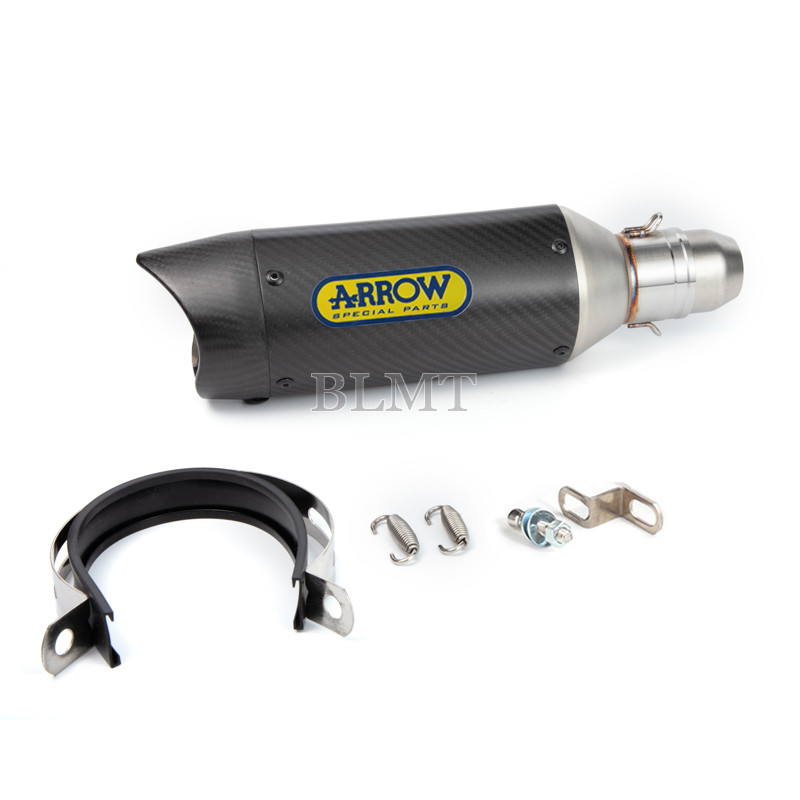 51 mm univerzálny motocyklový tlmič výfuku z uhlíkových vlákien Arrow s upraveným výfukom s DB Killer pre Z900 MT07 R3 R25 MT09 Z400