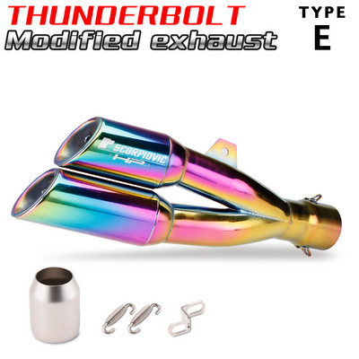Motociklo išmetimo vamzdžio pabėgimo, modifikuoto motociklo 51/61 mm duslintuvas, skirtas Ninja400 Z900 CBR650R S1000RR YZF-R6 MT07 09