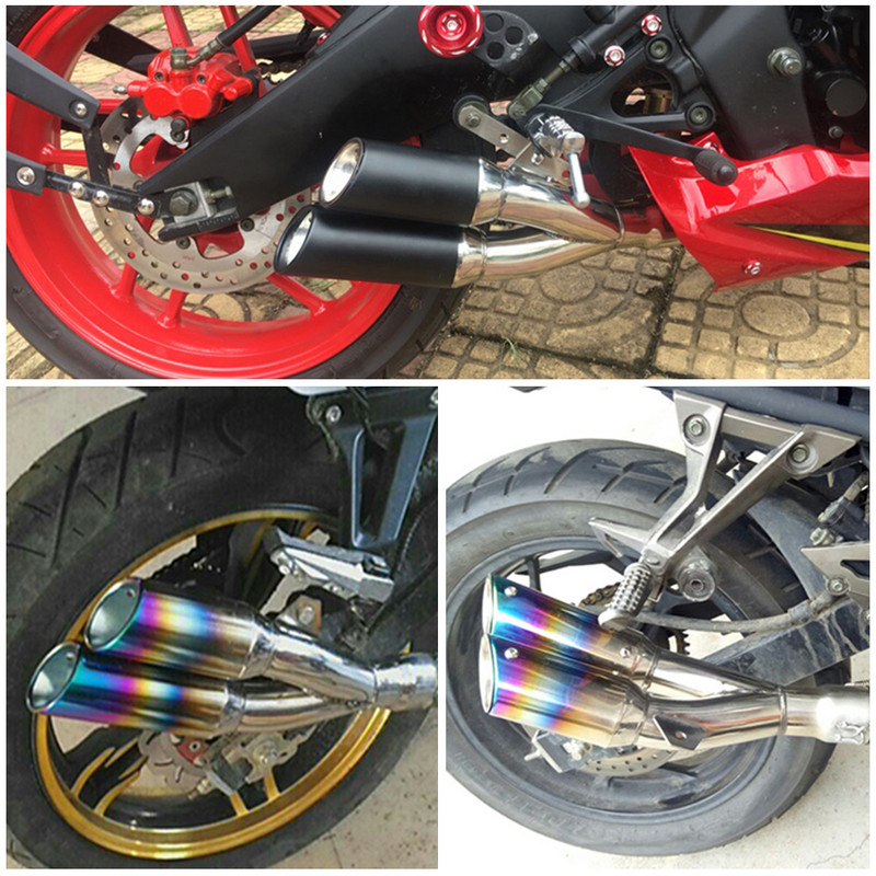 Motociklo išmetimo vamzdžio pabėgimo, modifikuoto motociklo 51/61 mm duslintuvas, skirtas Ninja400 Z900 CBR650R S1000RR YZF-R6 MT07 09