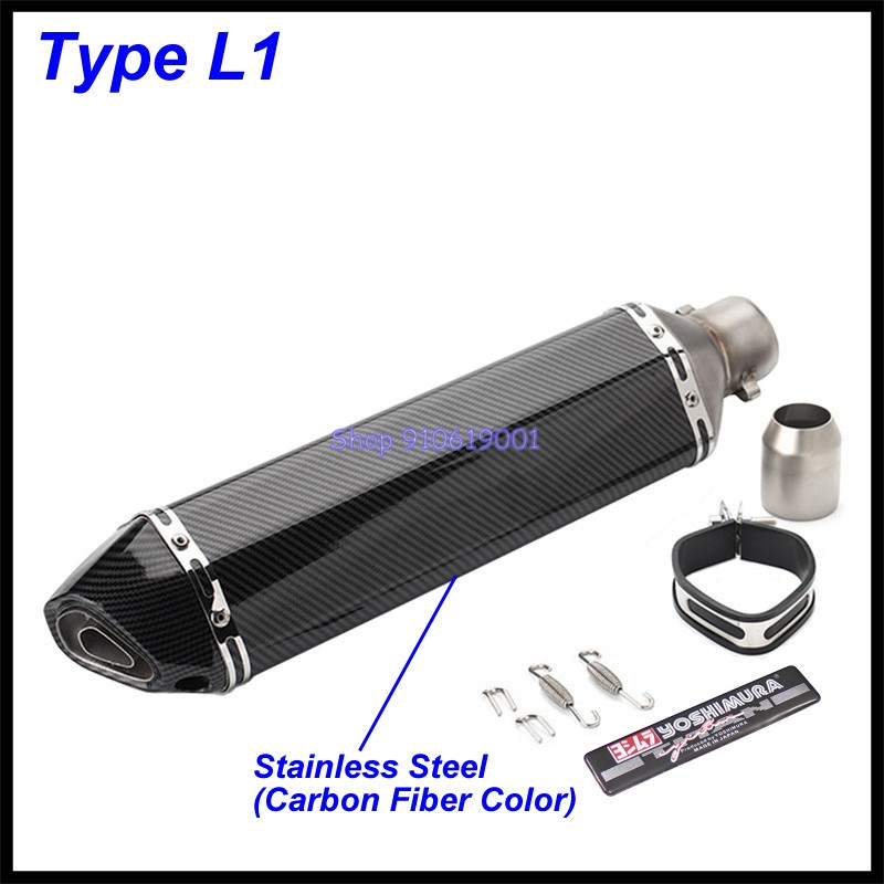 Įleidimo 51 mm motociklo išmetimo vamzdžio duslintuvas Yoshimura Escape Moto Universal, skirtas GSR 600 750 GSXR 1000 1300 PCX TMAX KTM ER6N ir kt.