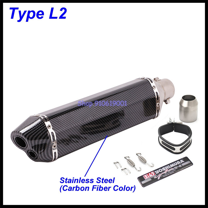 Įleidimo 51 mm motociklo išmetimo vamzdžio duslintuvas Yoshimura Escape Moto Universal, skirtas GSR 600 750 GSXR 1000 1300 PCX TMAX KTM ER6N ir kt.