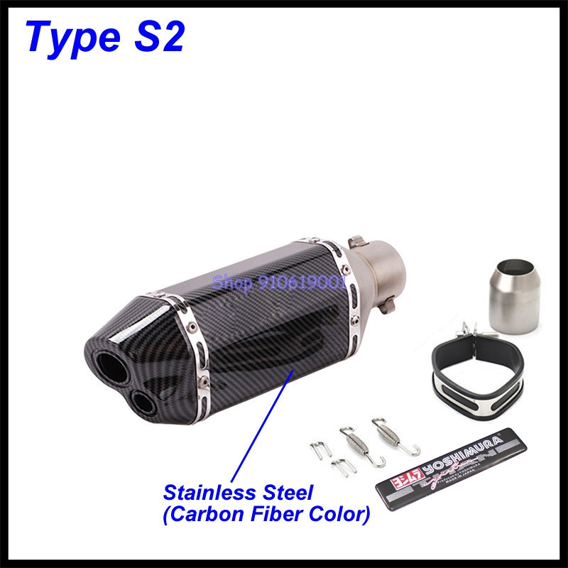 Įleidimo 51 mm motociklo išmetimo vamzdžio duslintuvas Yoshimura Escape Moto Universal, skirtas GSR 600 750 GSXR 1000 1300 PCX TMAX KTM ER6N ir kt.