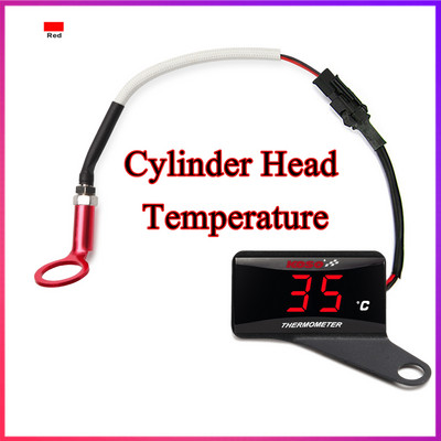koso датчик за температурата на главата на цилиндъра за nmax cb500x адаптер скутер и състезателен мотоциклет термометър 10/14 mm червен цвят