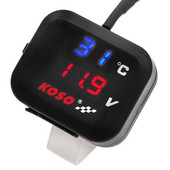 Univerzalni KOSO motocikl Voltmetar Indikator Temperatura Marker Napon Digitalni zaslon USB punjač za Vespa Yamaha TMAX XMAX