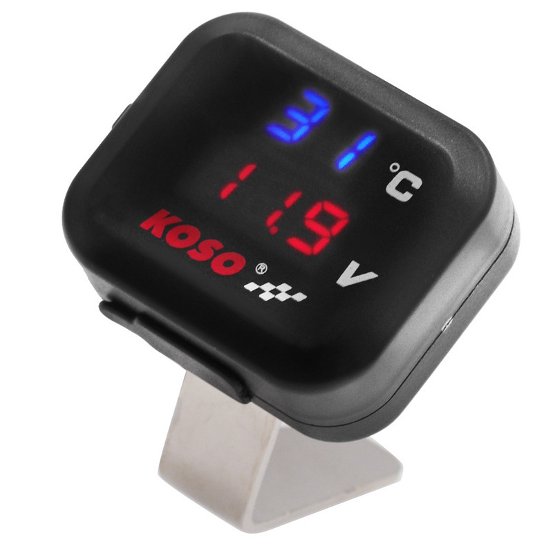 Univerzalni KOSO motocikl Voltmetar Indikator Temperatura Marker Napon Digitalni zaslon USB punjač za Vespa Yamaha TMAX XMAX