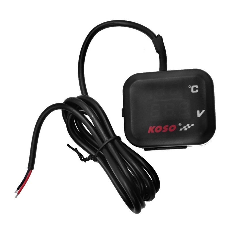 Univerzalni KOSO motocikl Voltmetar Indikator Temperatura Marker Napon Digitalni zaslon USB punjač za Vespa Yamaha TMAX XMAX