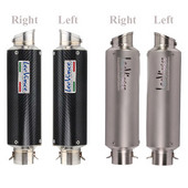 Sisselaskeava 51 mm E-märk LeoVince mootorratta väljalasketoru mootorratta summuti DB tapja summuti süsinikkiust vasak ja parem laservalmistamine