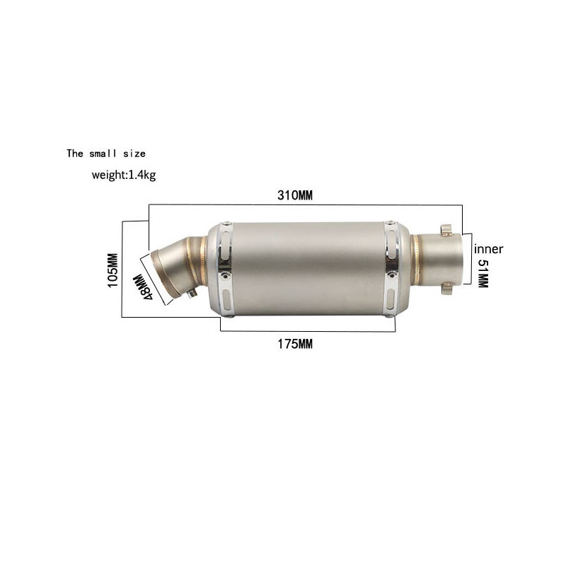 38-51MM universalus Yoshimura motociklo išmetimo duslintuvas DB Killer Moto Pipe motociklas 100cc-1000cc ATV GP motoroleris