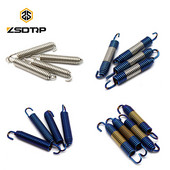 ZS Racing 2db 75mm-es motorkerékpár rozsdamentes acél kipufogócső hangtompító hangtompító rugók 75mm