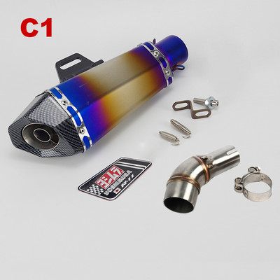 Slip-on jaoks Yamaha R3 R30 MT03 R25 väljalasketoru keskmine ühendustoru Yoshimura evakuatsioonisummuti adapter 51 mm ühendustoru koos DB Killeriga