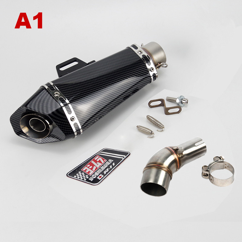 Slip-on jaoks Yamaha R3 R30 MT03 R25 väljalasketoru keskmine ühendustoru Yoshimura evakuatsioonisummuti adapter 51 mm ühendustoru koos DB Killeriga