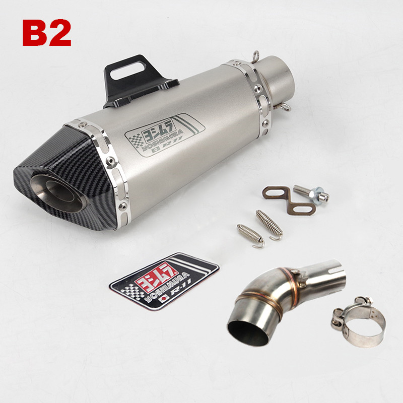 Slip-on jaoks Yamaha R3 R30 MT03 R25 väljalasketoru keskmine ühendustoru Yoshimura evakuatsioonisummuti adapter 51 mm ühendustoru koos DB Killeriga