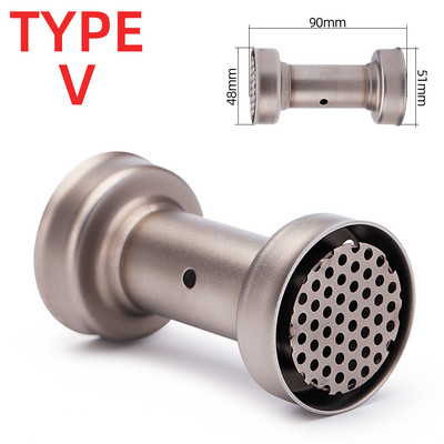 db killer Motociklo išmetimo duslintuvas Nerūdijantis plienas Reguliuojamas db killer duslintuvas Triukšmo pašalinimas 51mm 60mm Slip-on